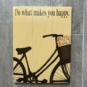 9"x12" DO WHAT MAKES YOU HAPPY Wood Pallet Sign Wall Art Decor Boho NEW
